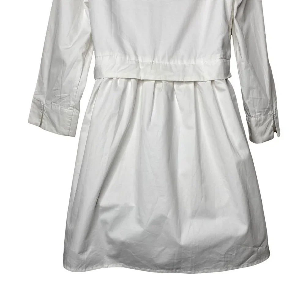 Pomander Place White Ella Classic Everyday Collared Shirt Dress Size XL - Picture 9 of 12